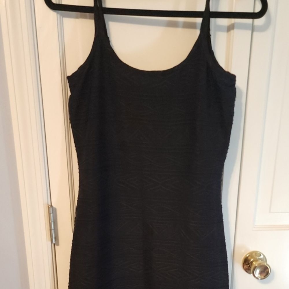 SHAPEFX Fitted Black Long ribbed‎ dress,Simple, Shaping & Stunning. Size 8 NEW - Picture 8 of 16